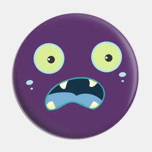 Monster Face Pin