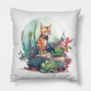 Cute Bengal cat Pillow