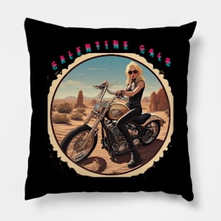 Galentines gal cool desert ride Pillow