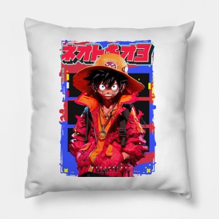 LITTLE BROTHER MONKEY D LUFFY | One Piece Anime Manga Pop Art Otaku Culture | PROUD OTAKU Pillow