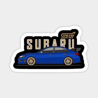 Subie STI Blue Magnet