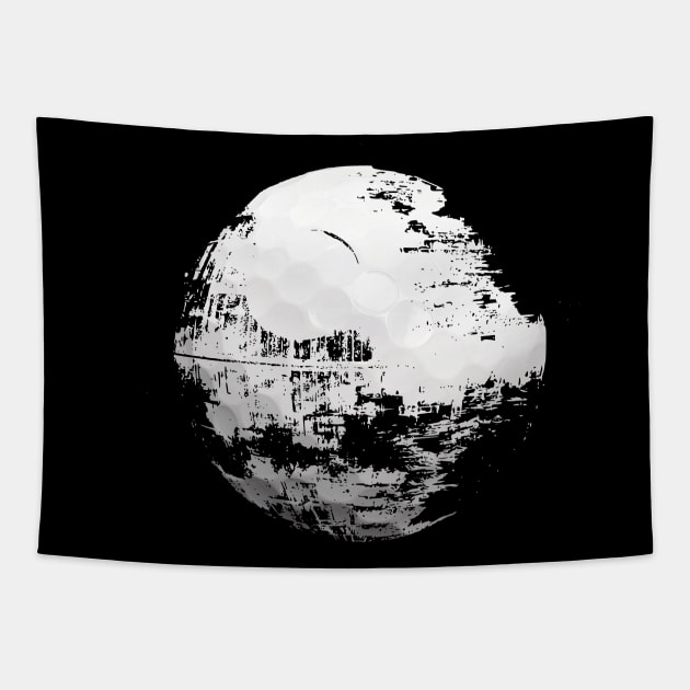 Golf ball under construction Tapestry by Ricogfx