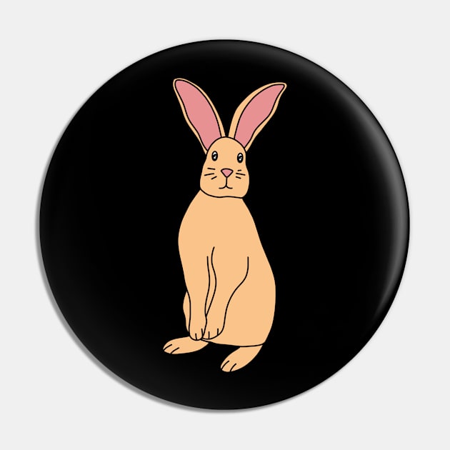 Bunny Rabbit Pin by Kelly Louise Art