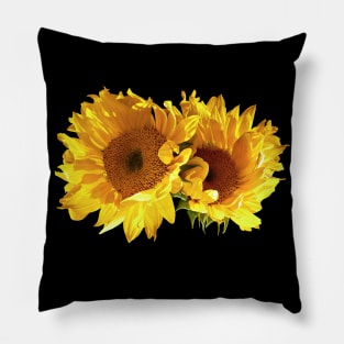 Sunflowers - Naturally Blonde Sunflowers Pillow