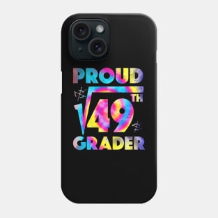 Proud 7th Grade Square Root of 49 Teachers Students Phone Case