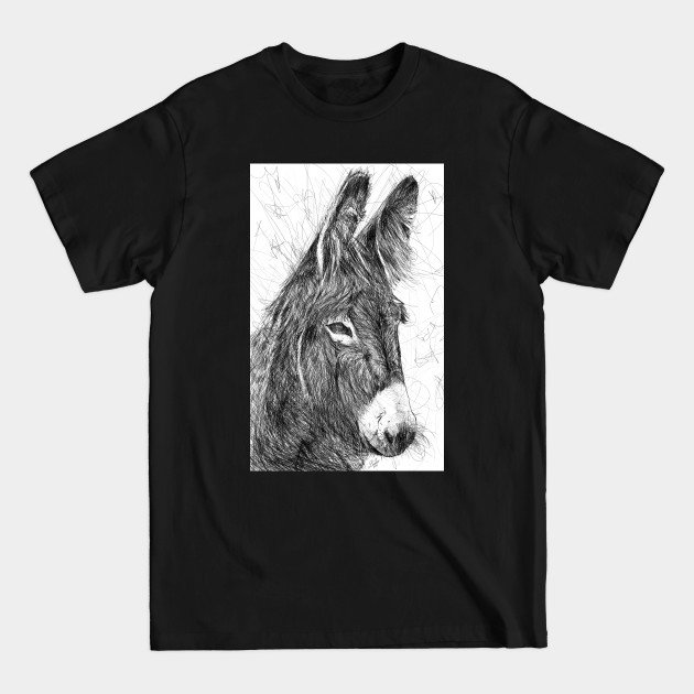 Disover DONKEY pencil portrait .3 - Donkey - T-Shirt