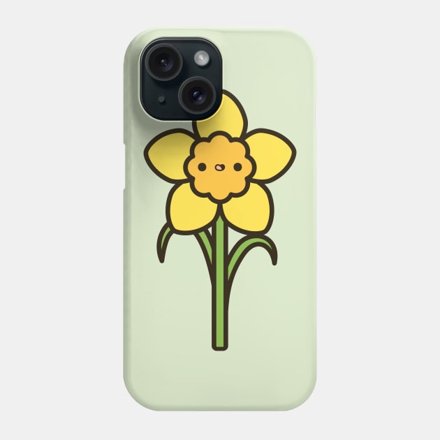 Happy daffodil Phone Case by peppermintpopuk