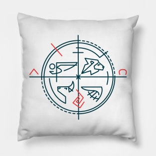 Abstract contemporary religious symbol Pillow