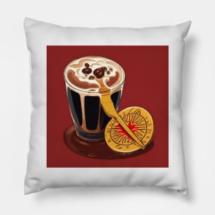 Coffee Cafe Vintage Retro French Press Established Pillow