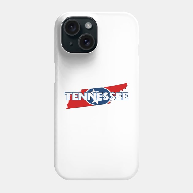 Tennessee Colored State Phone Case by m2inspiration