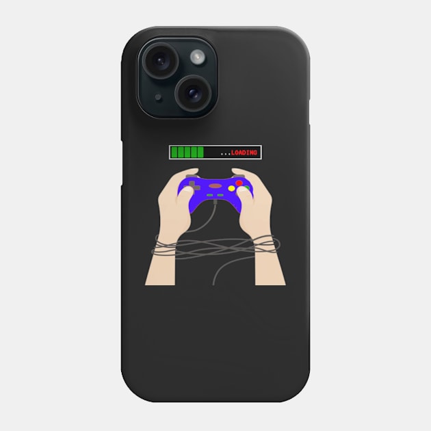 video-games-addiction-concept-design Phone Case by kedesign1