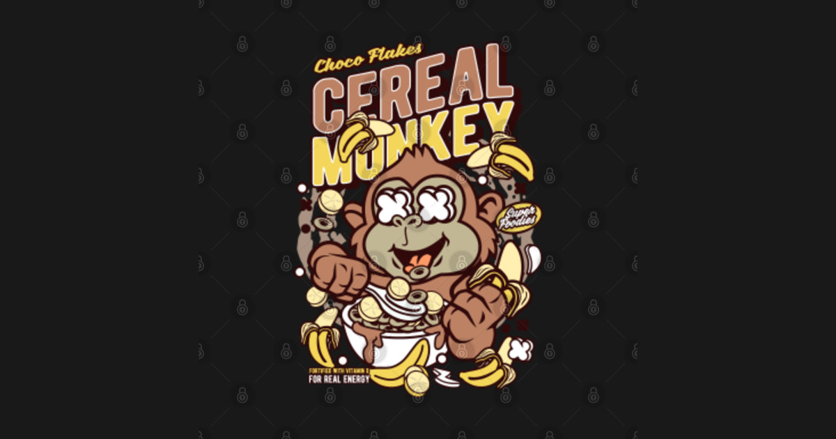 Cereal Monkey Cereal Monkey TShirt TeePublic