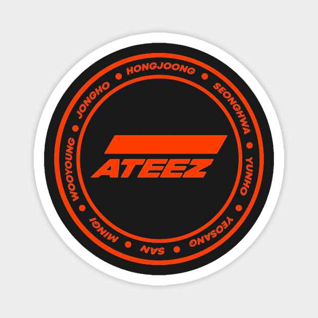 Orang Ateez Magnet by PepGuardi