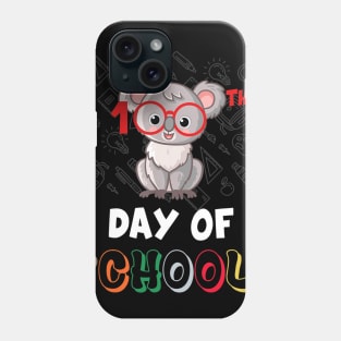 100 Days Of School Gift Koala Happy 100th Days Of School Phone Case