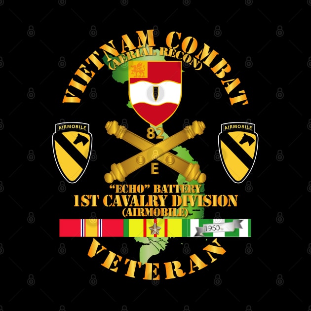 Vietnam Combat Veteran w Echo Btry 82nd Artillery DUI - 1st Cav Div by twix123844