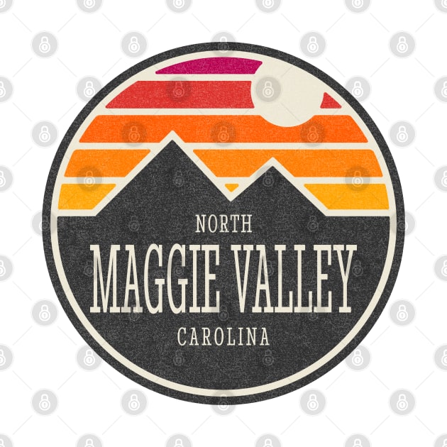 Visiting NC Mountain Cities Maggie Valley, NC Sunset by Contentarama