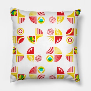 Watercolor geometric pattern Pillow