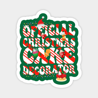 Official Christmas cake decorator - a cake decorator design Magnet