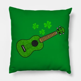 Ukulele St Patrick's Day Ukulelist Irish Musician Pillow