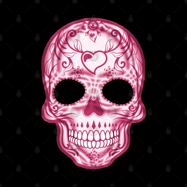 Pink Sugar Skull by DesignsbyDonnaSiggy