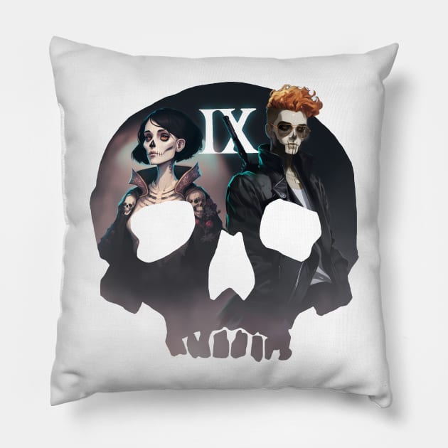 The Ninth House Pillow by curiographer