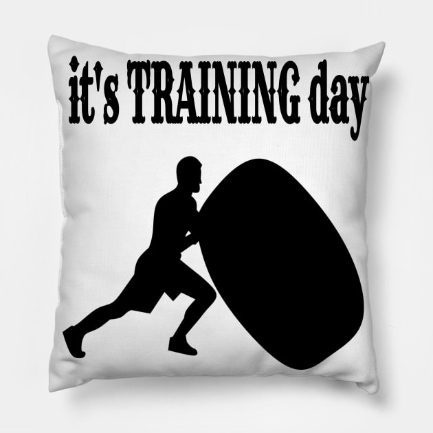 It’s training day Pillow by summerDesigns