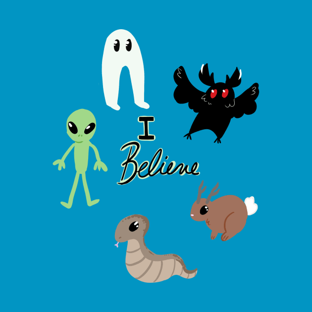 I Believe in Cryptids by Elisa_Arts