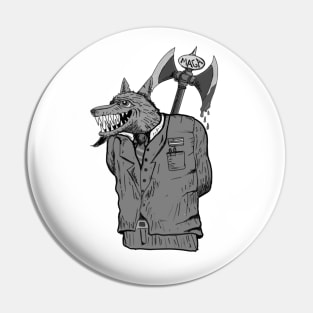 maga trump wolf Pin