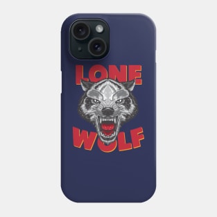 Lone wolf, Gray Wolf, Angry Wolf Phone Case