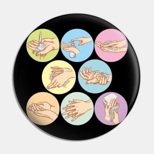 Hands washing steps Pin