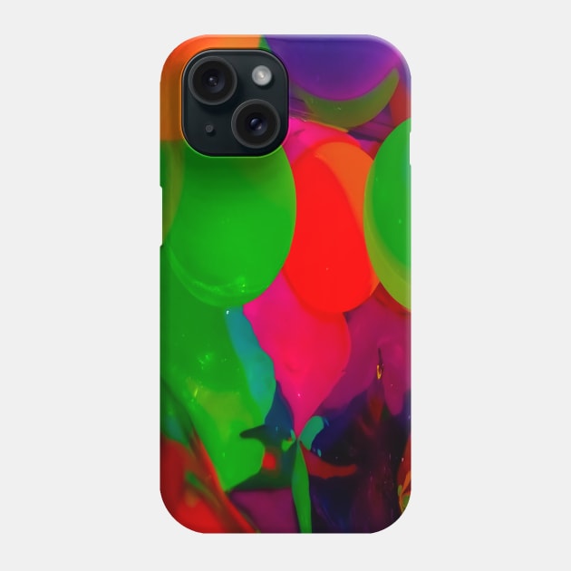 Rainbow Neon Balls Phone Case by wildjellybeans