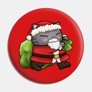 Christmas Santa Claus Cat Pin