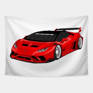 lamborghini huracan RED Tapestry