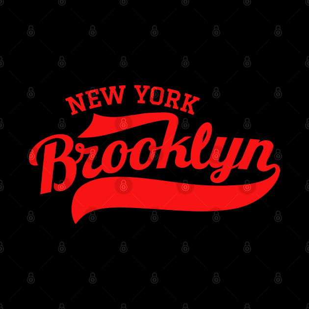 Vintage New York Brooklyn ,Vintage  Brooklyn Schriftzug, Vintage Brooklyn Logo by Boogosh