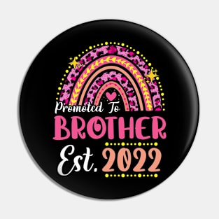 Promoted to Brother Est.2022 Rainbow Brother to Be New Brother Pin