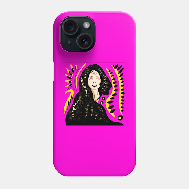 third eye cosmic woman foresight ecopop Phone Case by jorge_lebeau