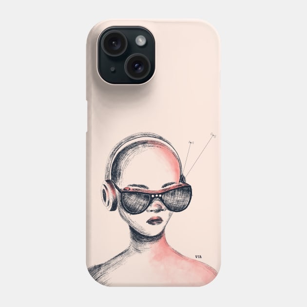 Radio Girl Phone Case by vero.e.a