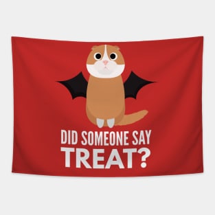 Scottish Fold Halloween Trick or Treat Tapestry