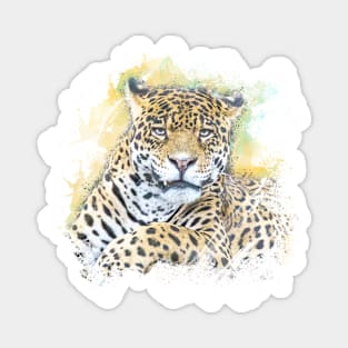 Panther Animal Wildlife Jungle Nature Adventure Watercolor Magnet