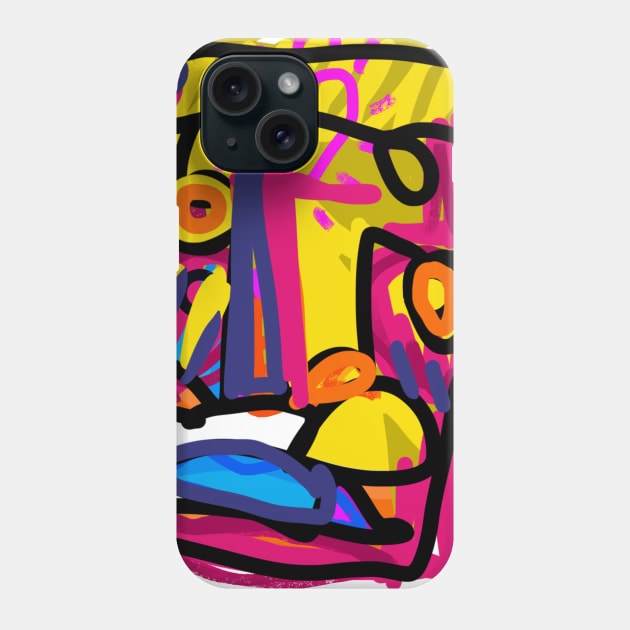 face Phone Case by Angel Rivas