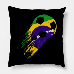 Perfect Brazil Soccer Player Tee Funny Brazilian Flag Girls Boys Pillow