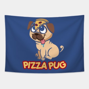 pizza pug dog 1 Tapestry