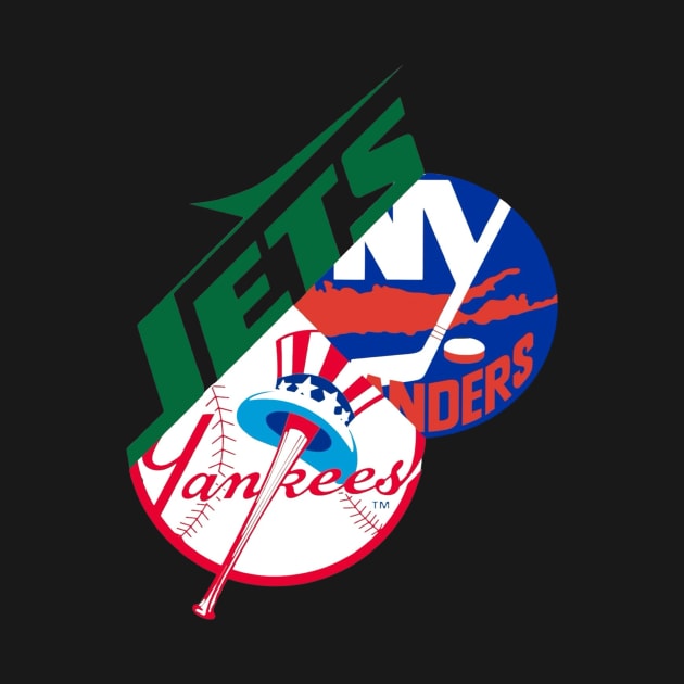 Jets Yankees islanders by Vintage Halloween Store