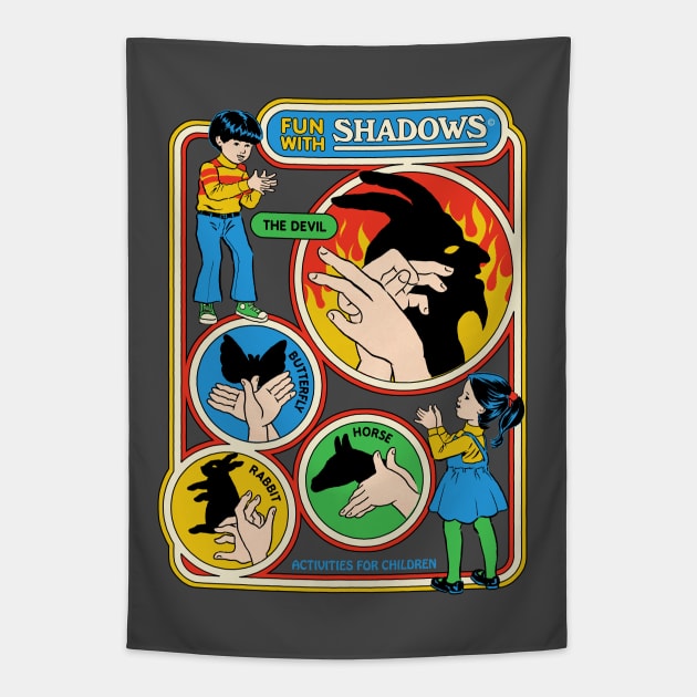 Fun With Shadows Tapestry by Steven Rhodes