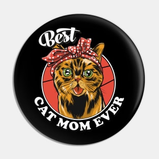 Best Cat Mom Ever Pin