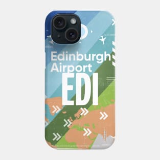 EDI Edinburgh airport code Phone Case