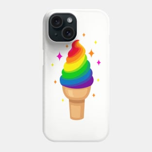 Helado de arcoiris Phone Case