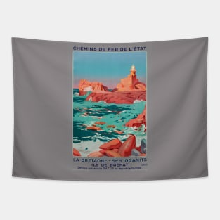 Ile de Brehat France Vintage Poster 1930 Tapestry