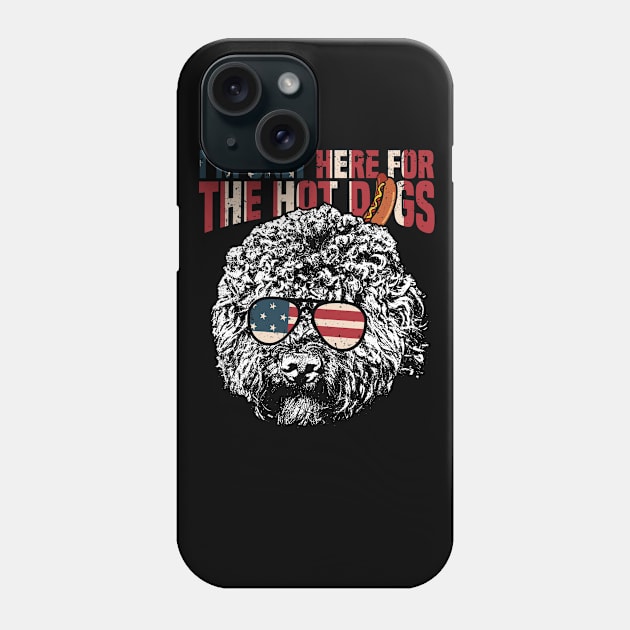 Doodle Dog Shirt Funny 4th of July Pup Tee Phone Case by Madfido