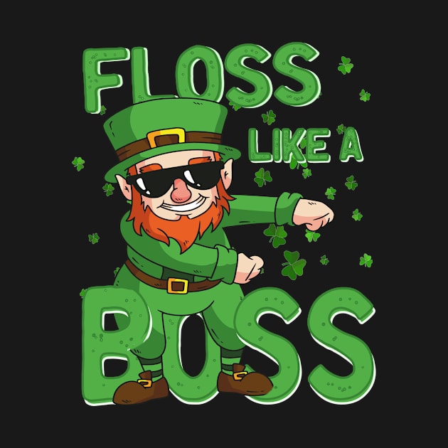 Leprechaun Floss like a Boss St Patricks Day Gift Kids by 2blackcherries